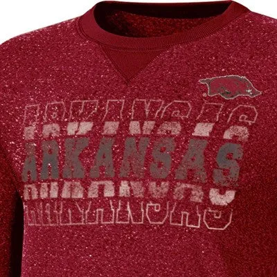 New - NCAA Arkansas Razorbacks Women's Crew Neck Fleece Sweatshirt - L