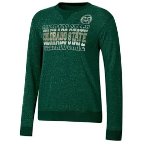 New - NCAA Colorado State Rams Women's Crew Neck Fleece Sweatshirt - L