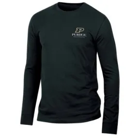 New - NCAA Purdue Boilermakers Men's Long Sleeve Suede T-Shirt - XXL