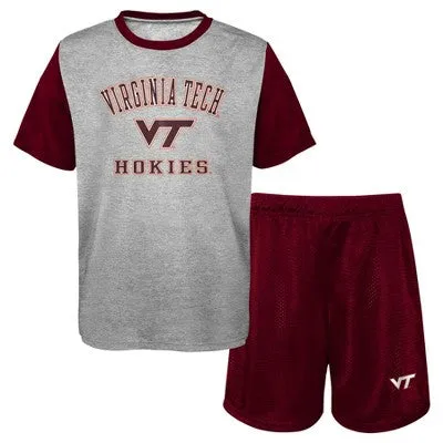 New - NCAA Virginia Tech Hokies Toddler Boys' T-Shirt & Shorts Set - 4T