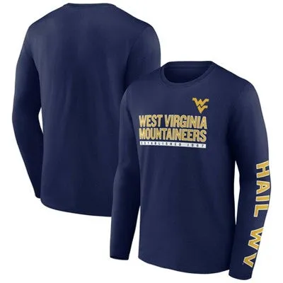 New - NCAA West Virginia Mountaineers Men's Chase Long Sleeve T-Shirt - XL