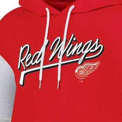 New - NHL Detroit Red Wings Women's Fleece Hooded Sweatshirt - M