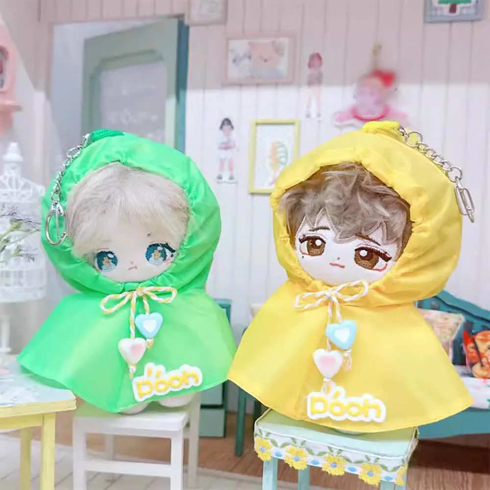 niannyyhouse 10cm~15cm Plush Doll Clothes Raincoat Dolls Dress Up Pendant