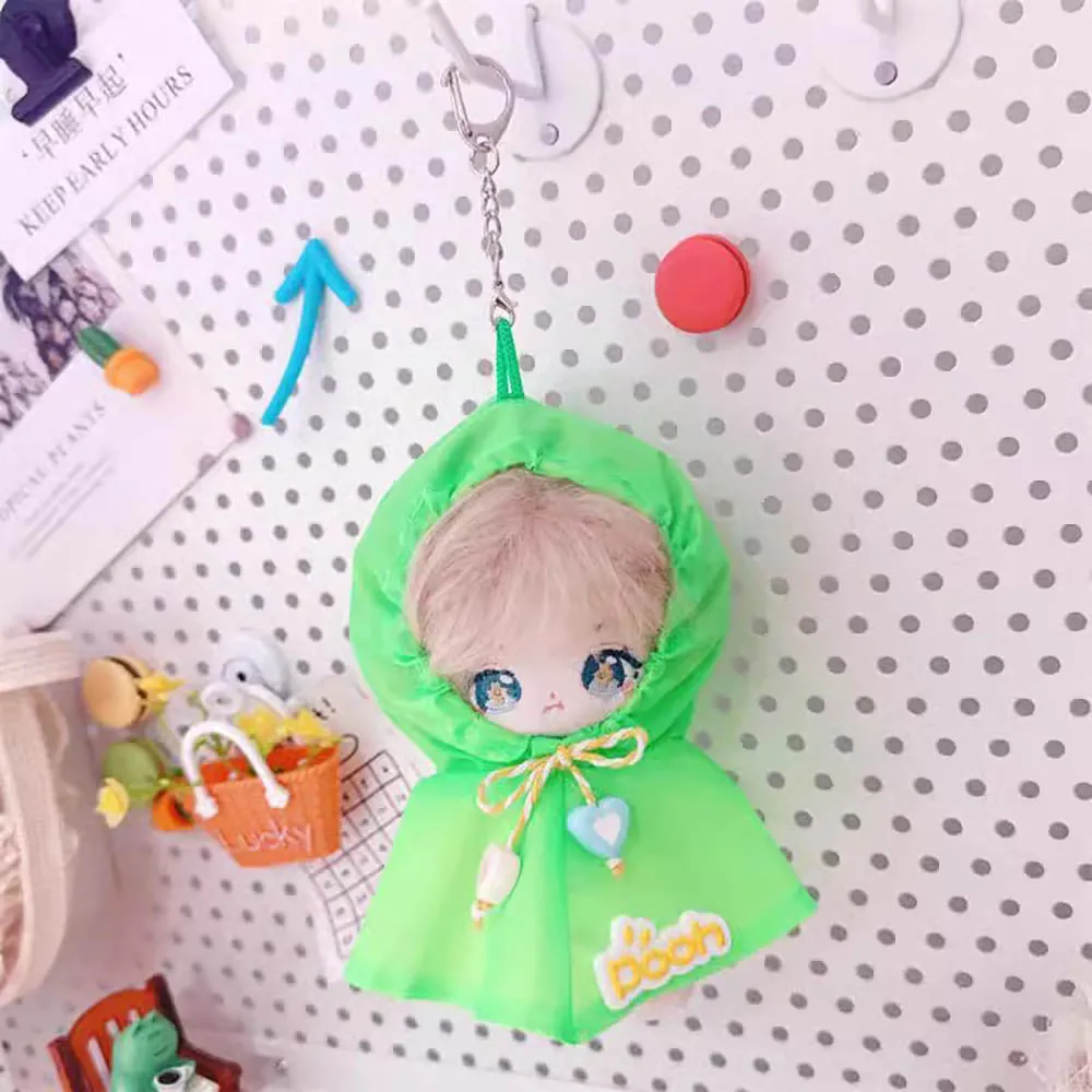 niannyyhouse 10cm~15cm Plush Doll Clothes Raincoat Dolls Dress Up Pendant