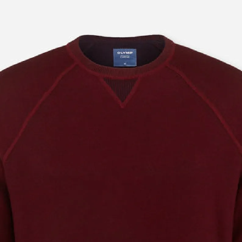 OLYMP Knitwear Crew Neck Jumper Dark Red 5320/45/39