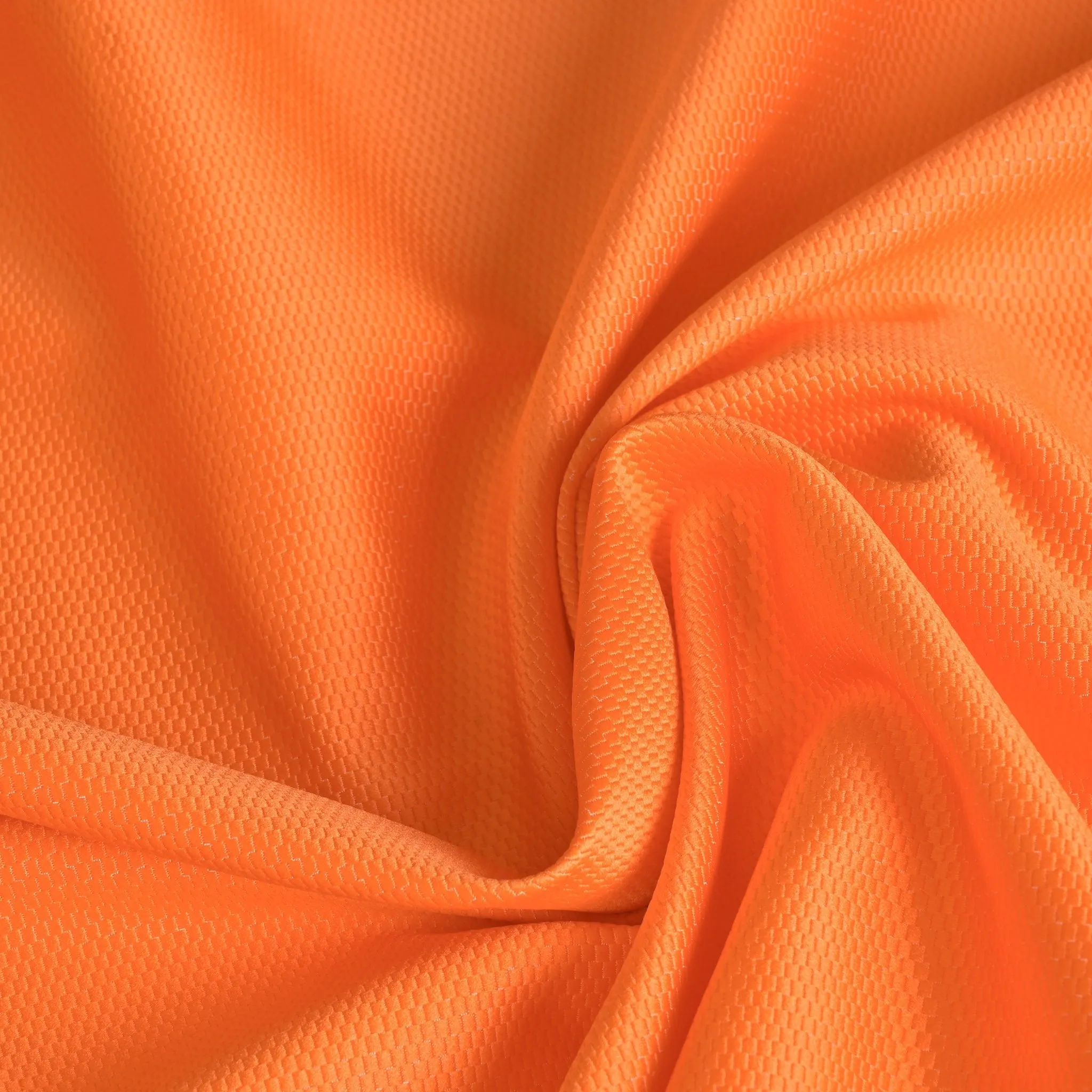 Orange Micro Jacquard Fabric 97100