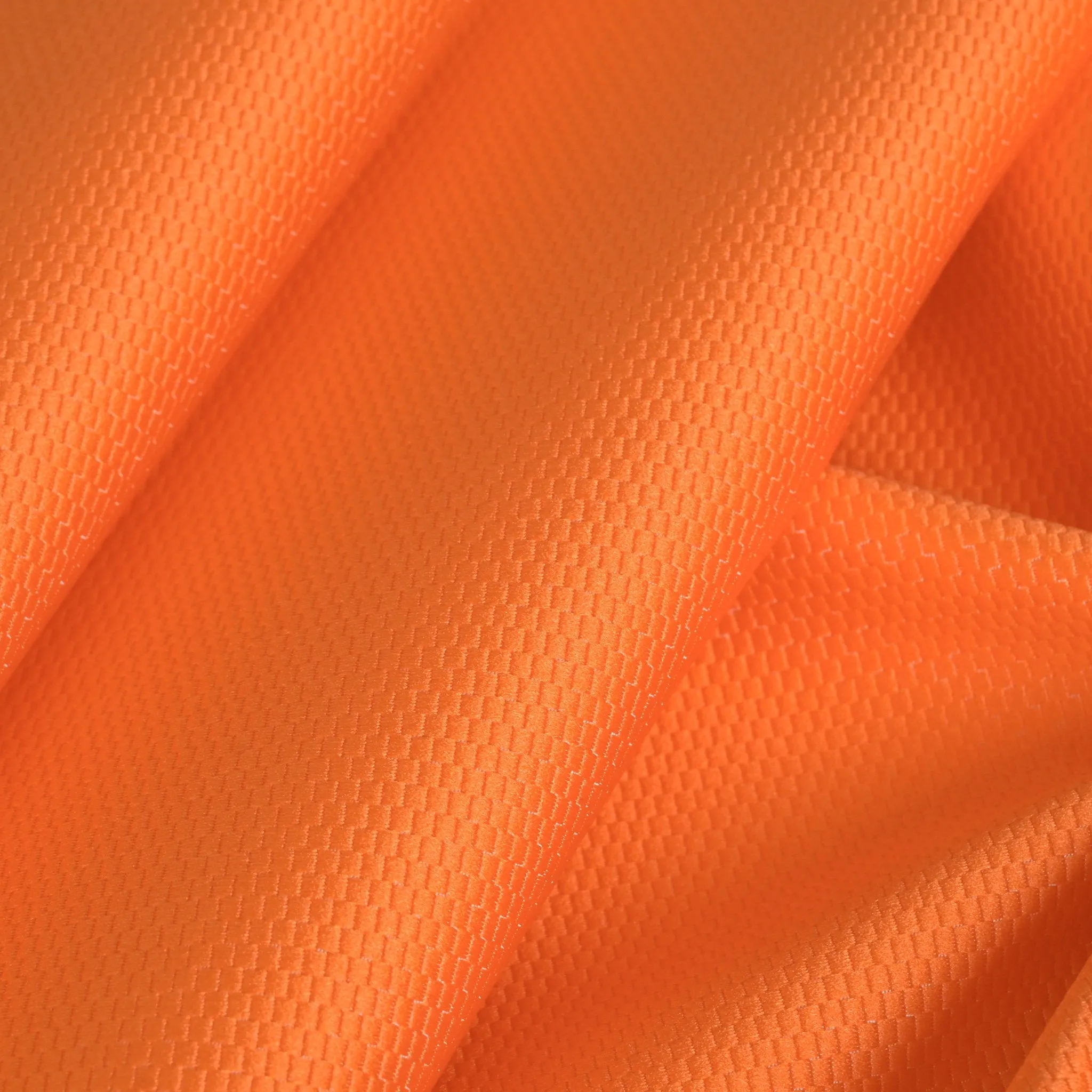 Orange Micro Jacquard Fabric 97100