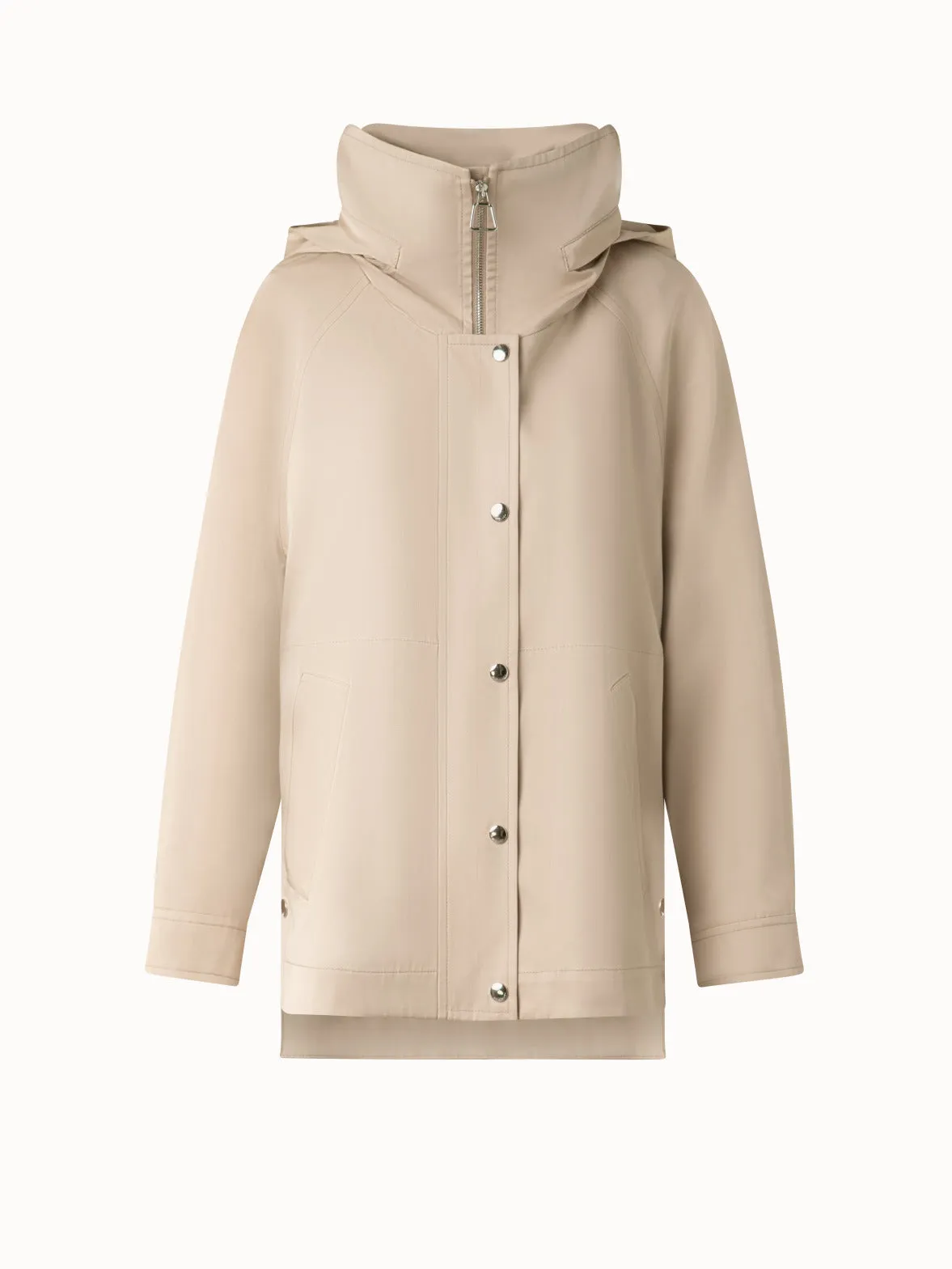 Oversized Water-Resistant Silk Parka