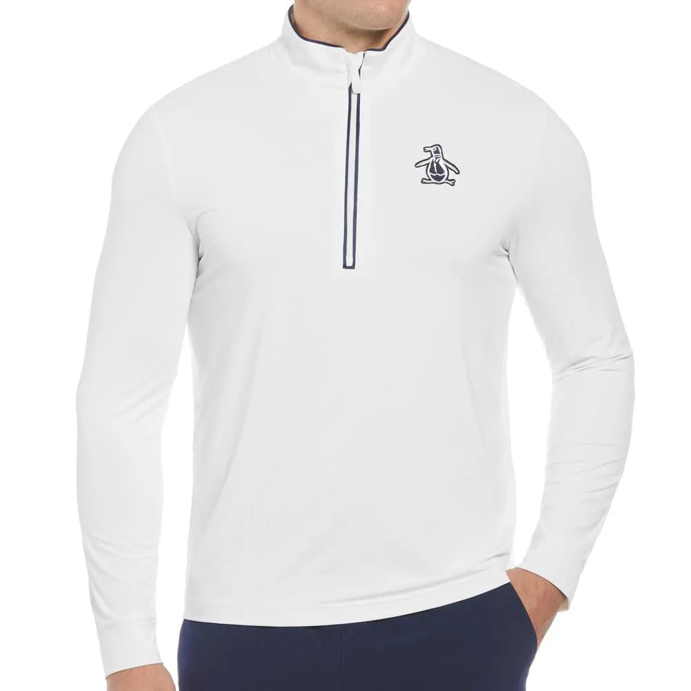 Penguin Men's Technical 1/4 Zip Longsleeve - Bright White