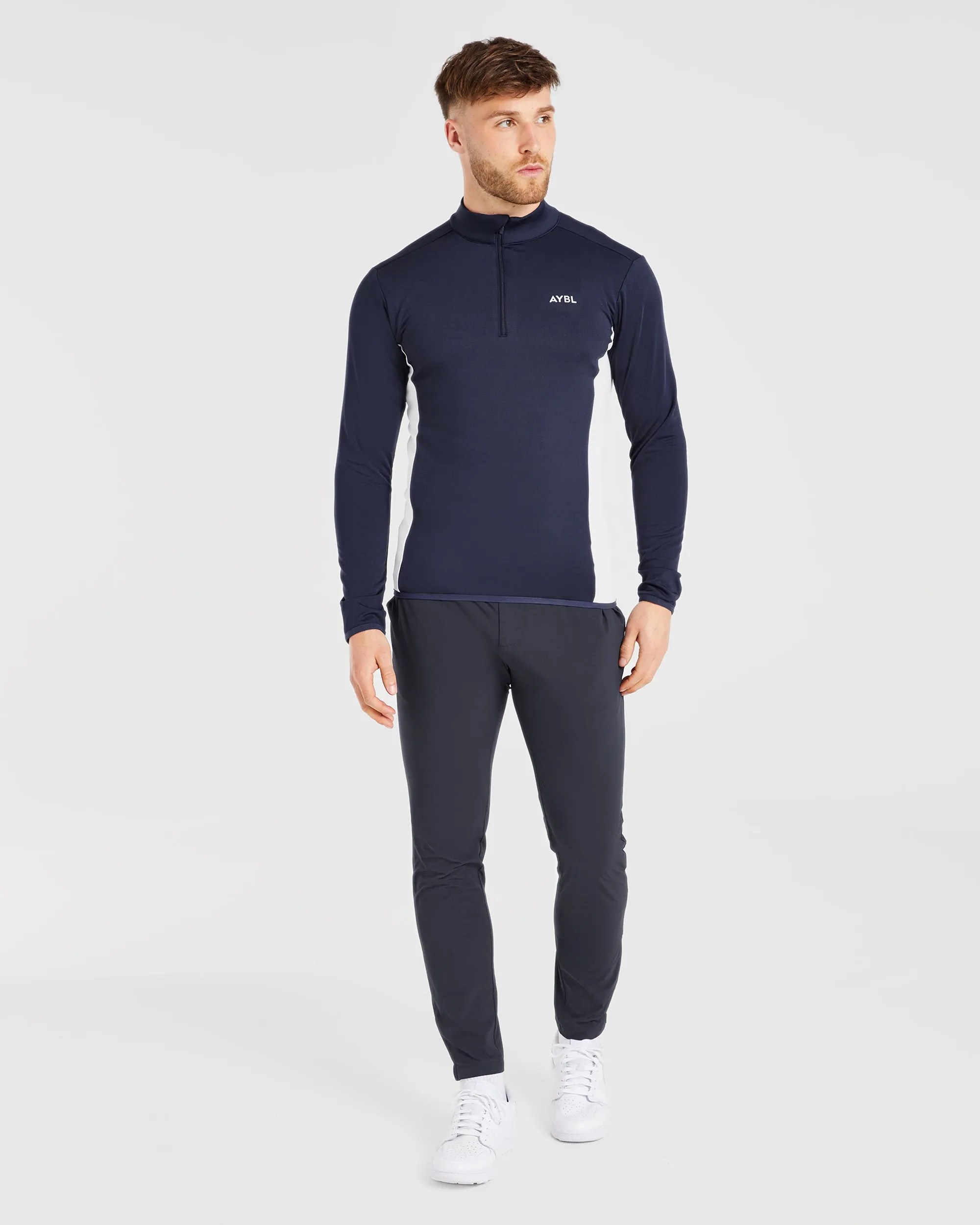 Performance 1/4 Zip Pullover - Navy