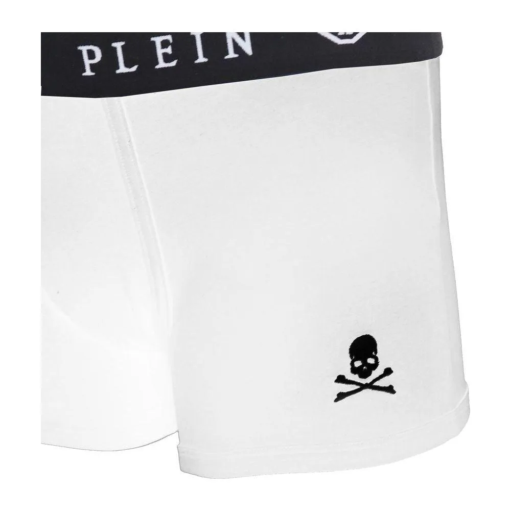 Philipp Plein White Cotton Men's Boxer