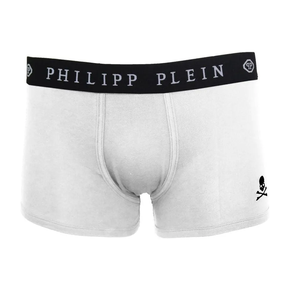 Philipp Plein White Cotton Men's Boxer