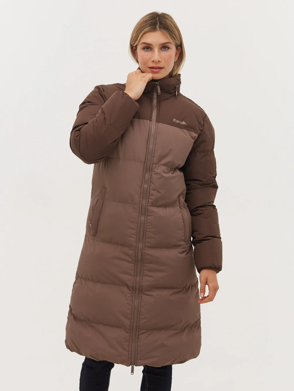 Phyllis Two-Tone Long Parka