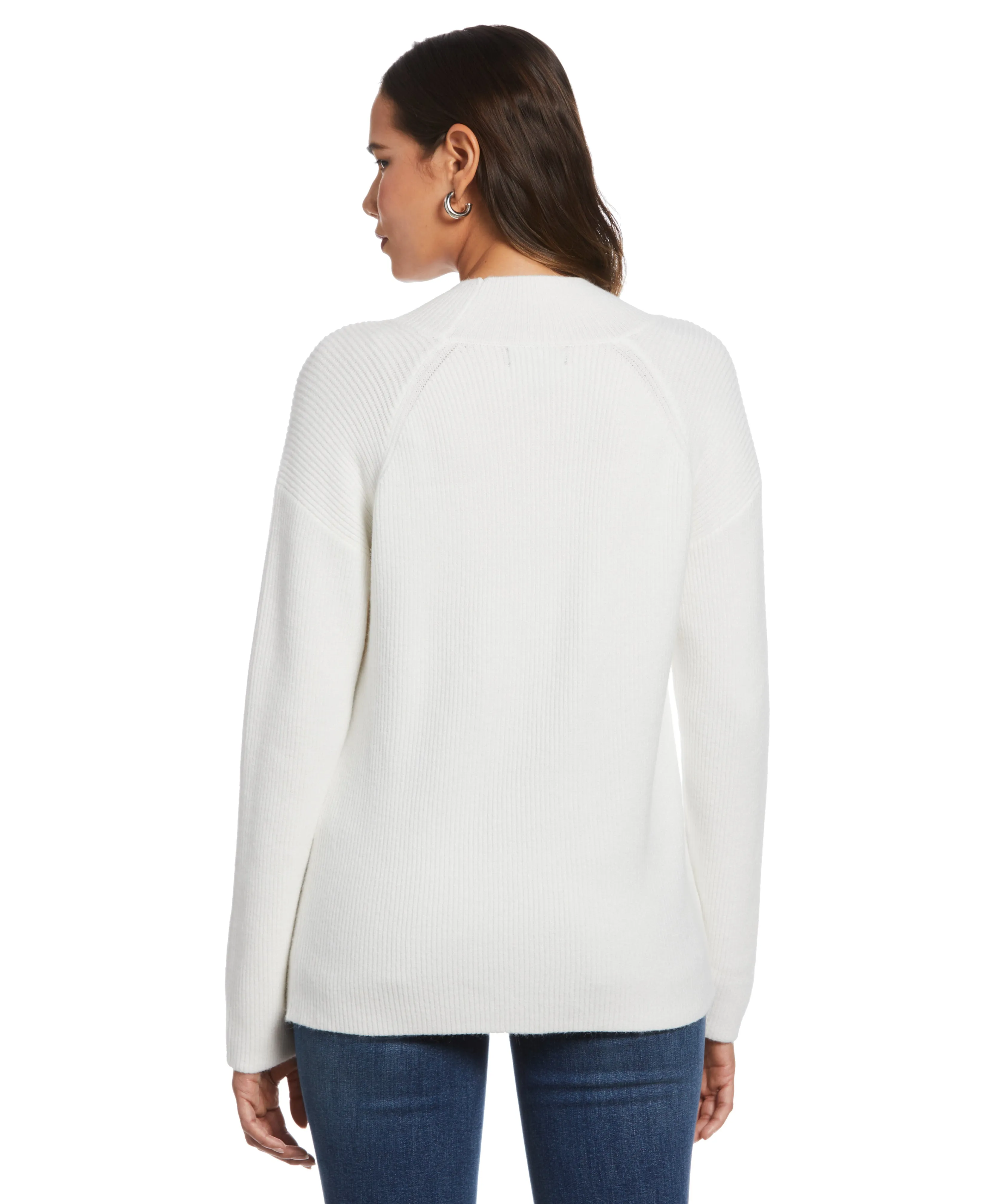 Plus Size Cutout Neck Sweater