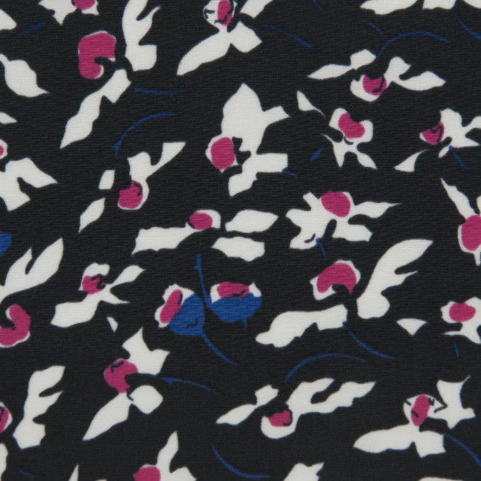 Poly Retro Print Blouseweigth Fabric 90