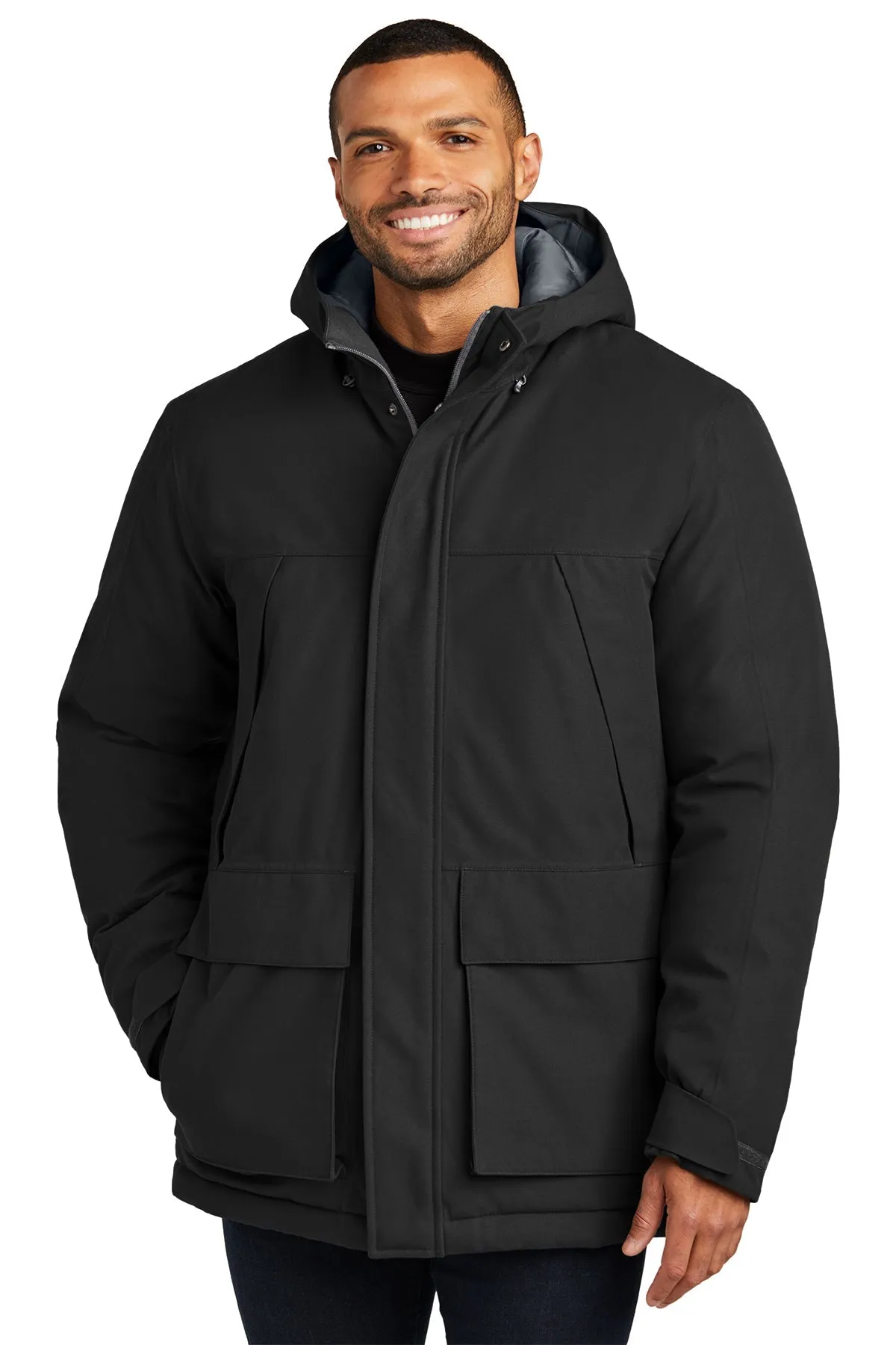 Port Authority Latitude Waterproof Heavyweight Custom Parkas, Deep Black