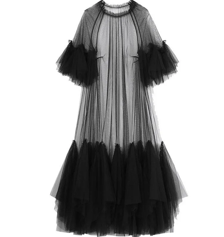 Pre Order:  Seethrough Tulle Dress