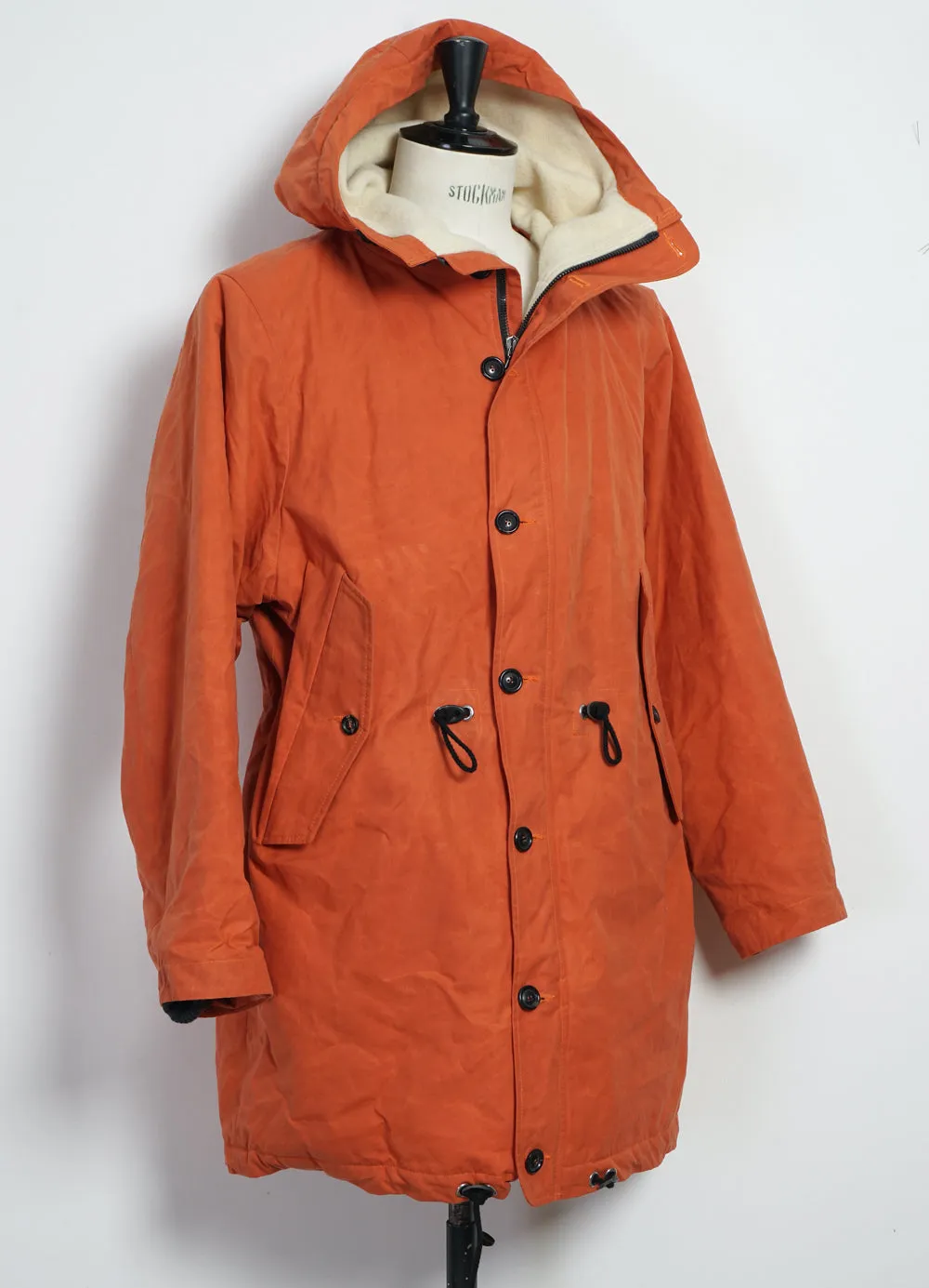 RASMUS | Waxed Parka With Zipper | Flare