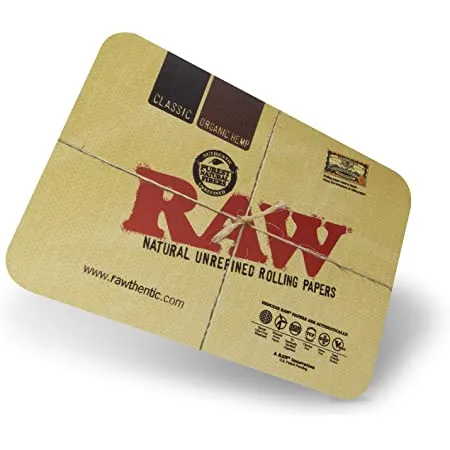 Raw Metal Rolling Tray Magnetic Cover - Medium