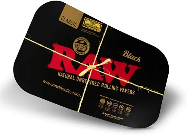 Raw Metal Rolling Tray Magnetic Cover - Small