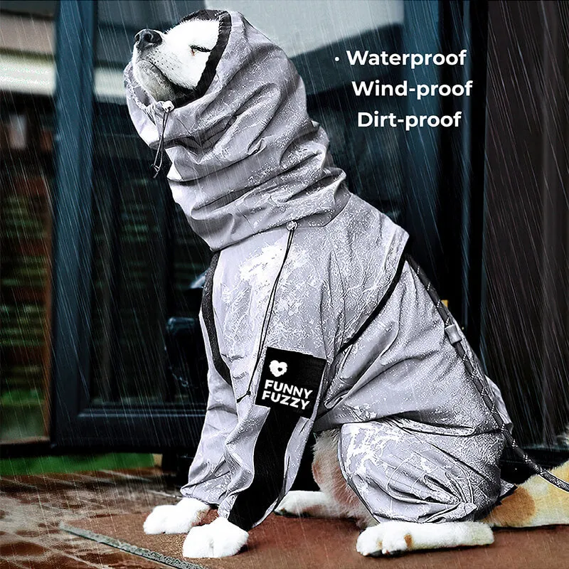 Reflective All-weather Waterproof Cool Dog Accessories Rain Coat