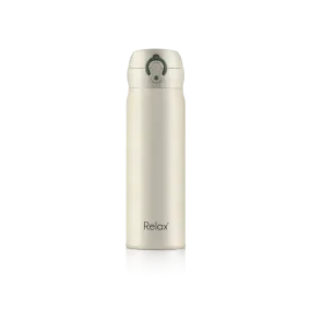 RELAX 500ML ELLISE STAINLESS STEEL THERMAL FLASK - CREAM