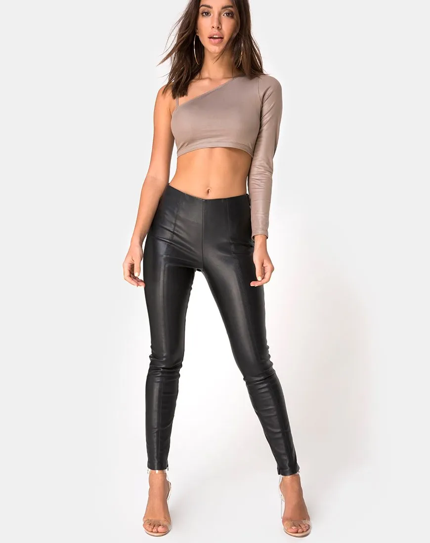 Rhi Top in Cocoa Spandex