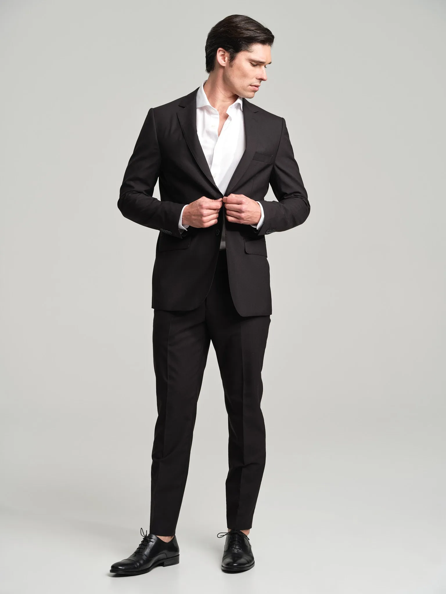 Slim fit Business 4 seasons wool suit