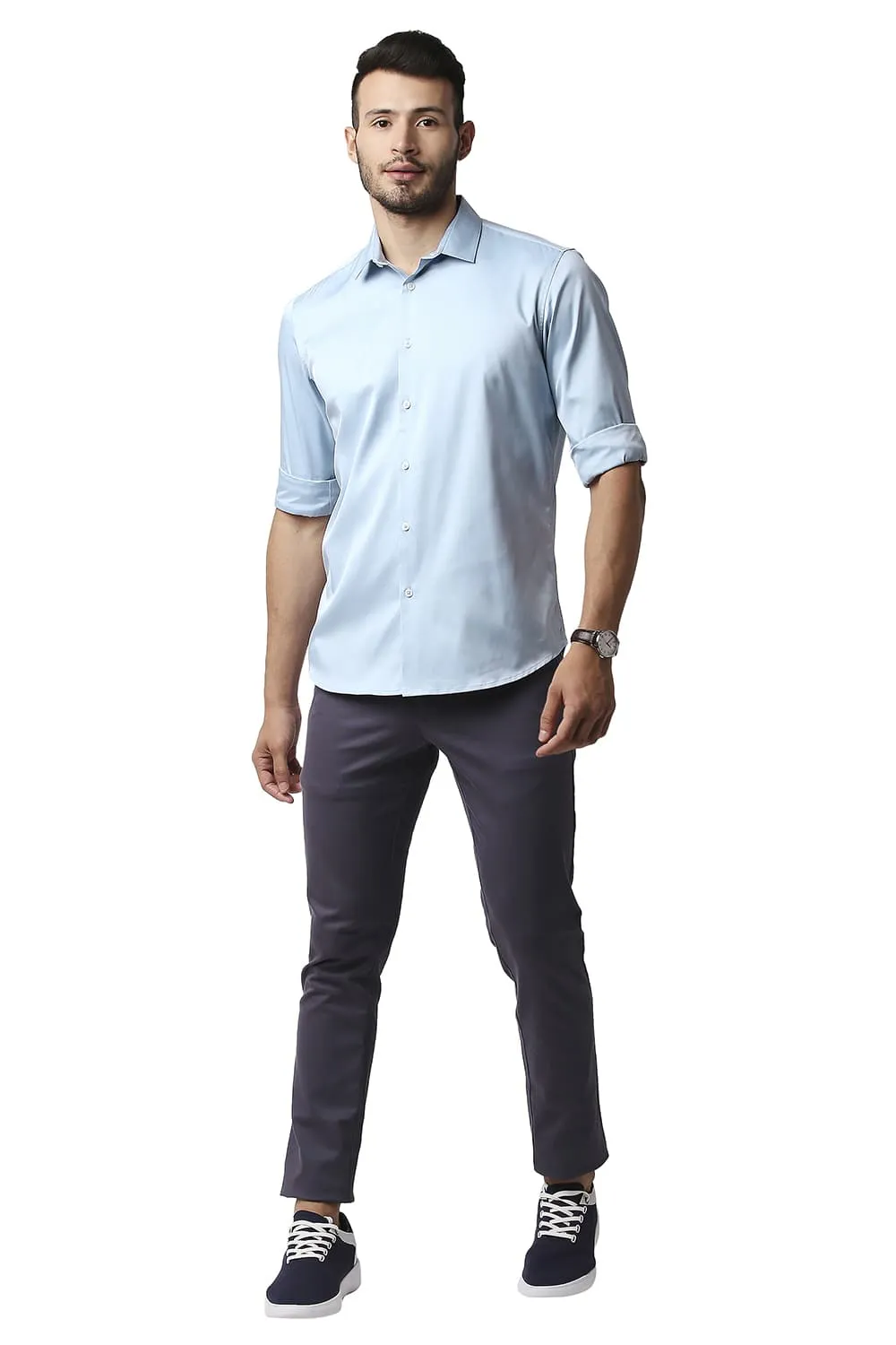 Slim Fit Polyester Stretch Shirt