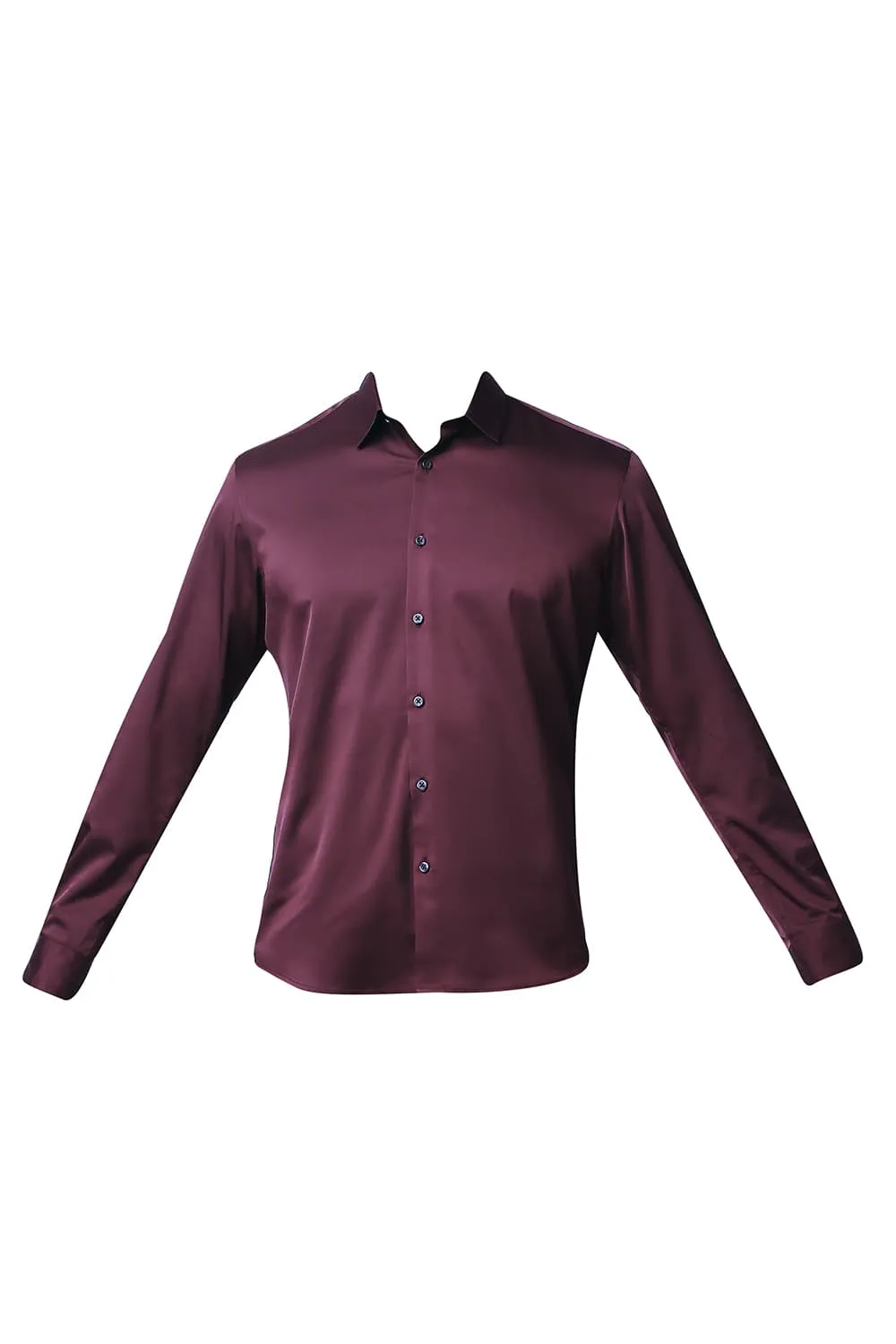 Slim Fit Polyester Stretch Shirt