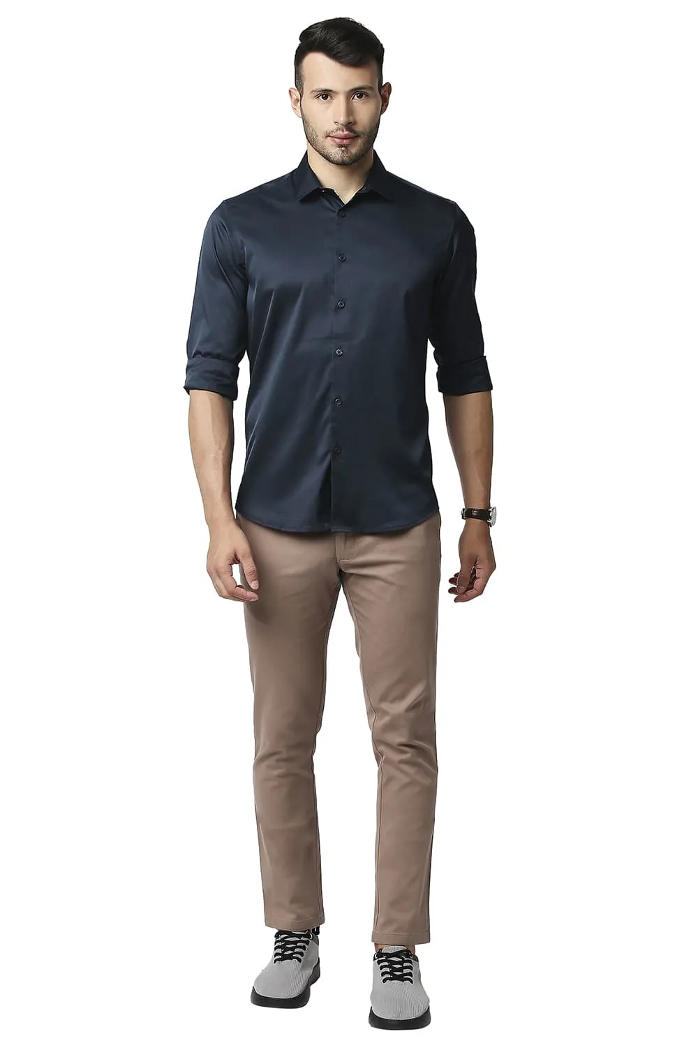 Slim Fit Polyester Stretch Shirt