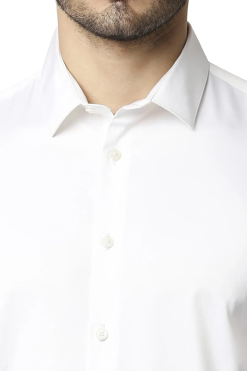 Slim Fit Polyester Stretch Shirt