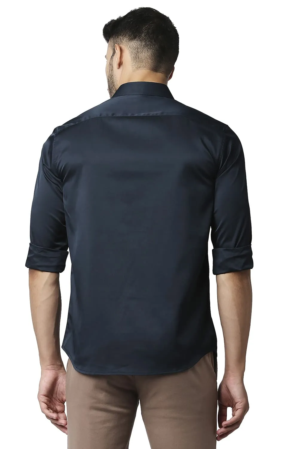 Slim Fit Polyester Stretch Shirt