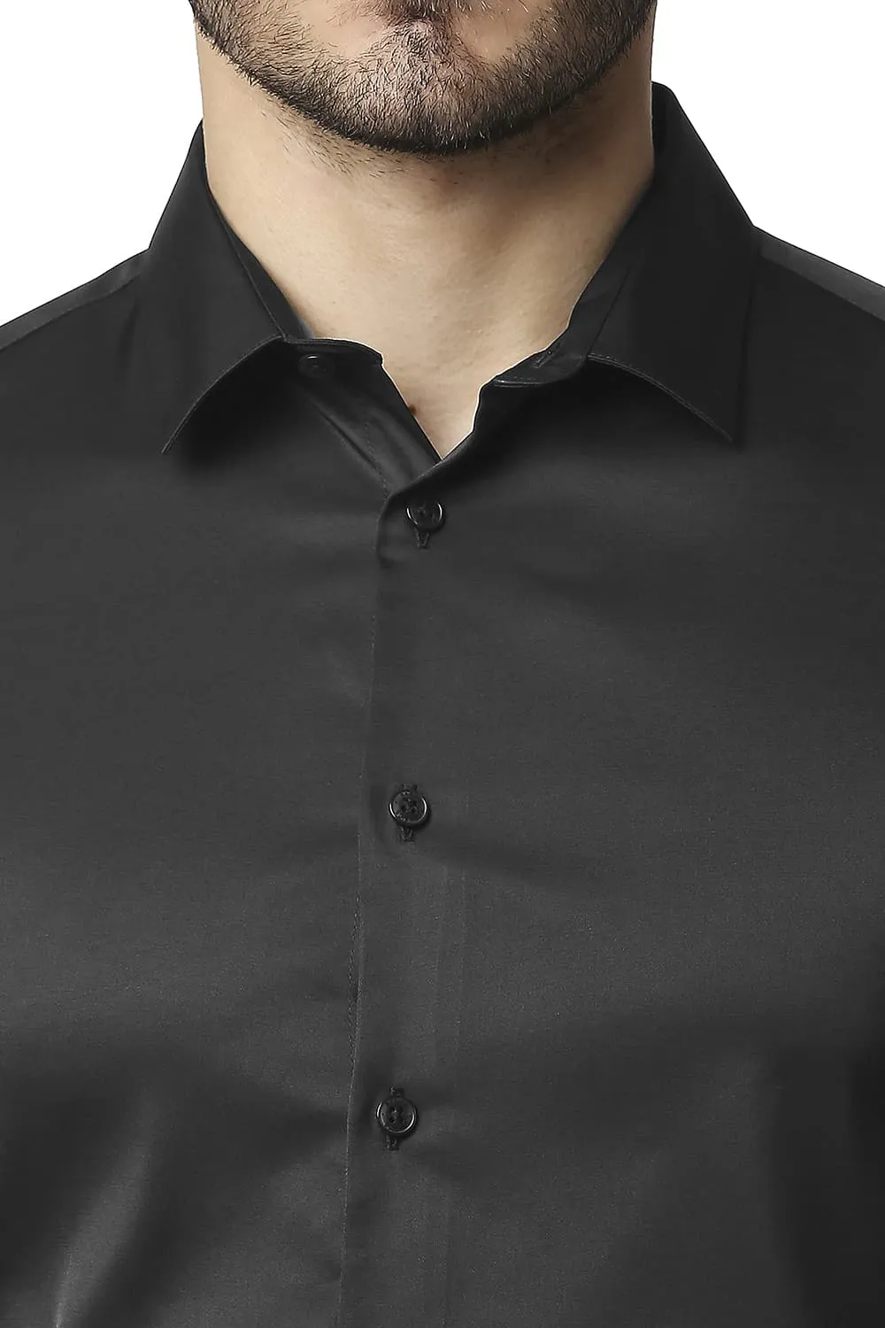 Slim Fit Polyester Stretch Shirt