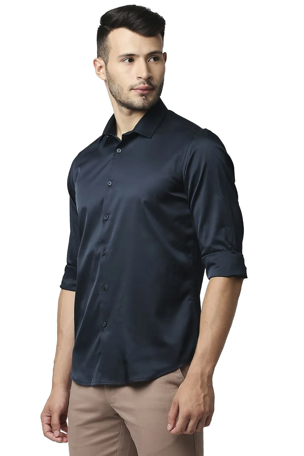 Slim Fit Polyester Stretch Shirt