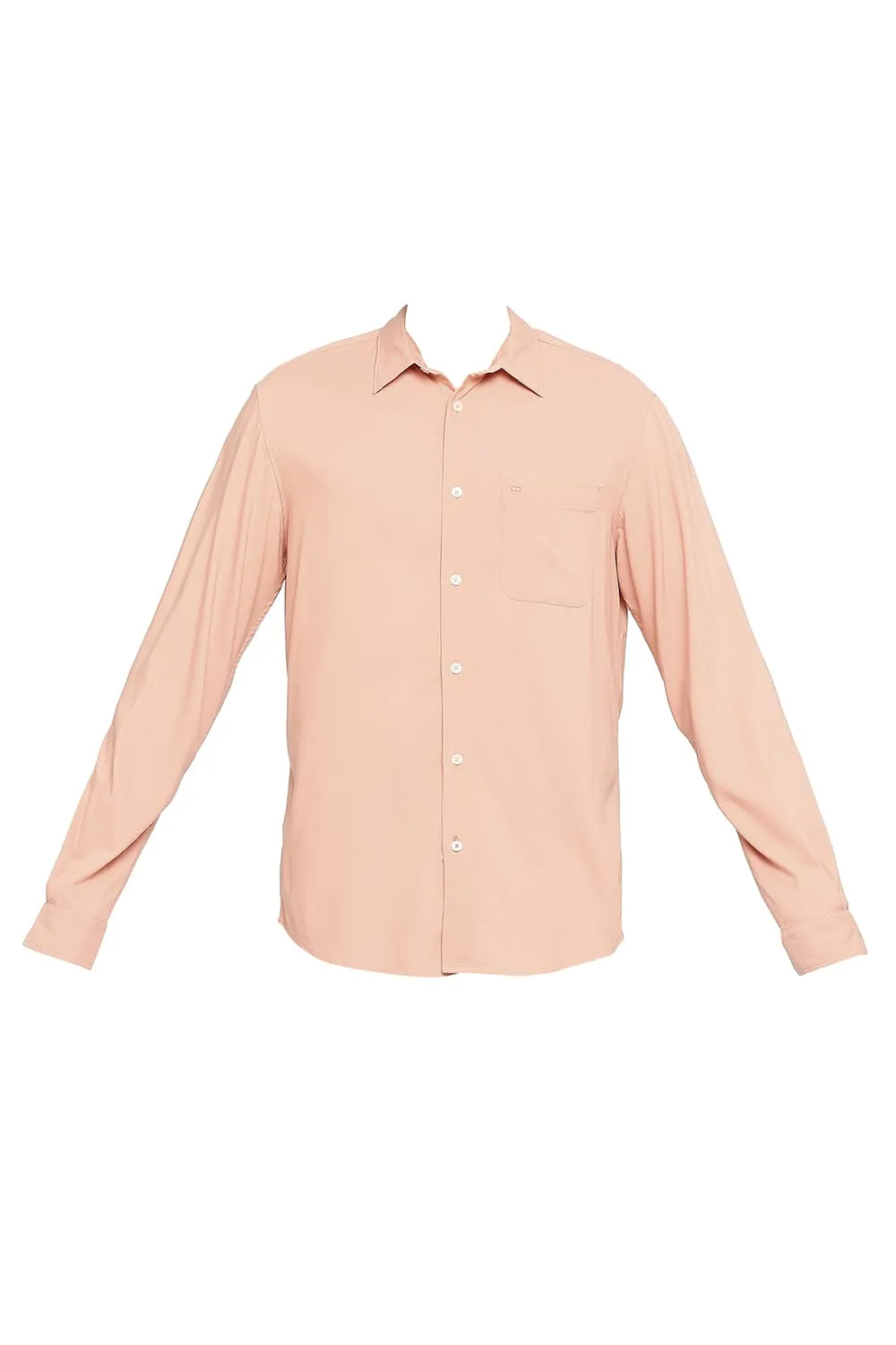 Slim Fit Viscose Polyester Stretch Twill Shirt