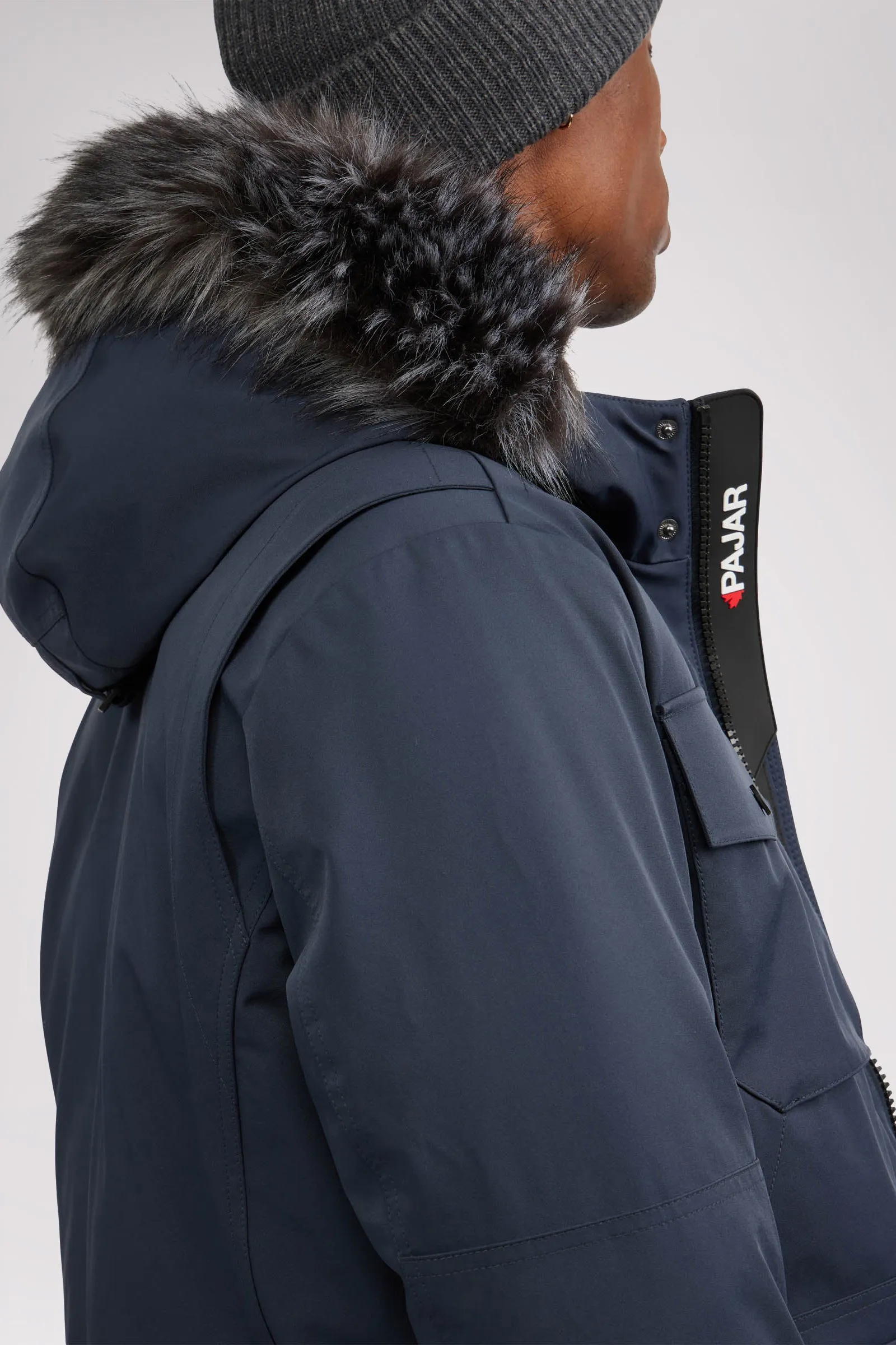 Soren Men's Parka w/Faux Fur Trim