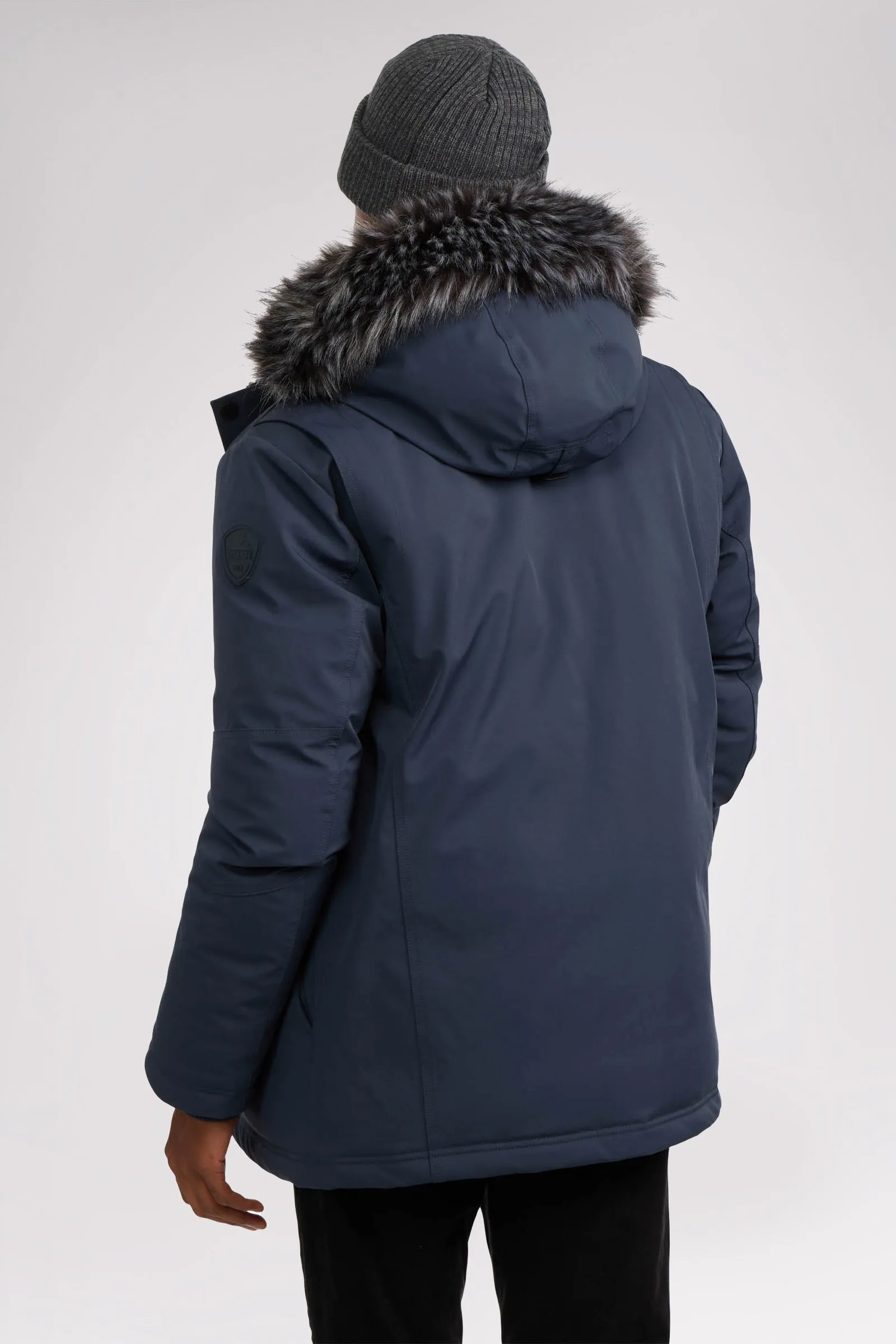 Soren Men's Parka w/Faux Fur Trim