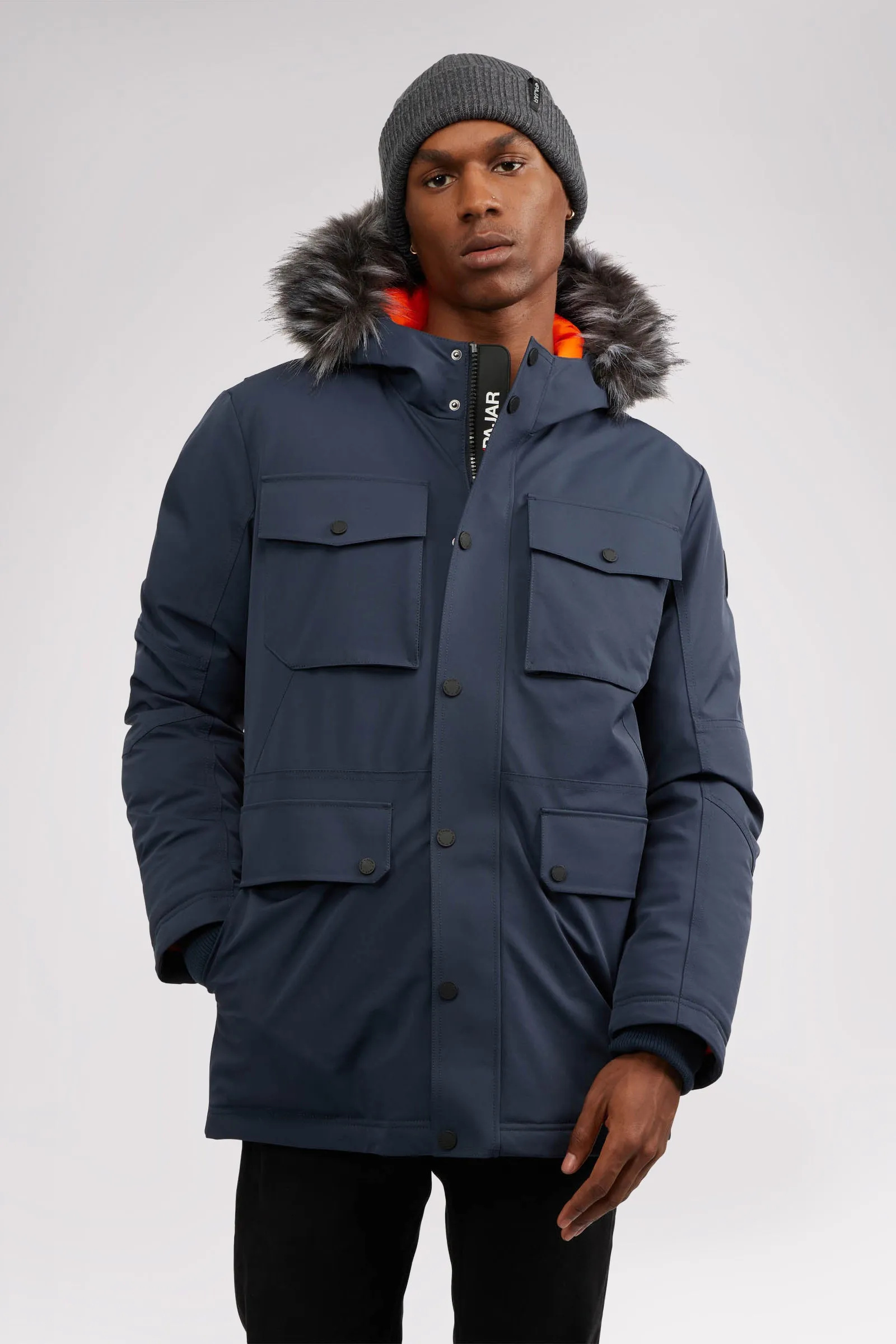 Soren Men's Parka w/Faux Fur Trim