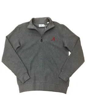 Southern Tide - Flat Back Rib 1/4 Zip-Heathered - Alabama