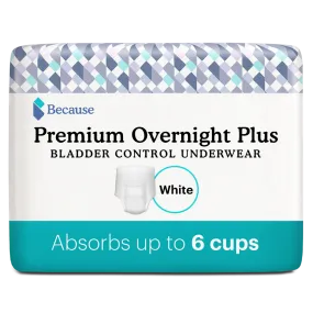 Starter Pack of Premium Plus Overnight Underwear for Women