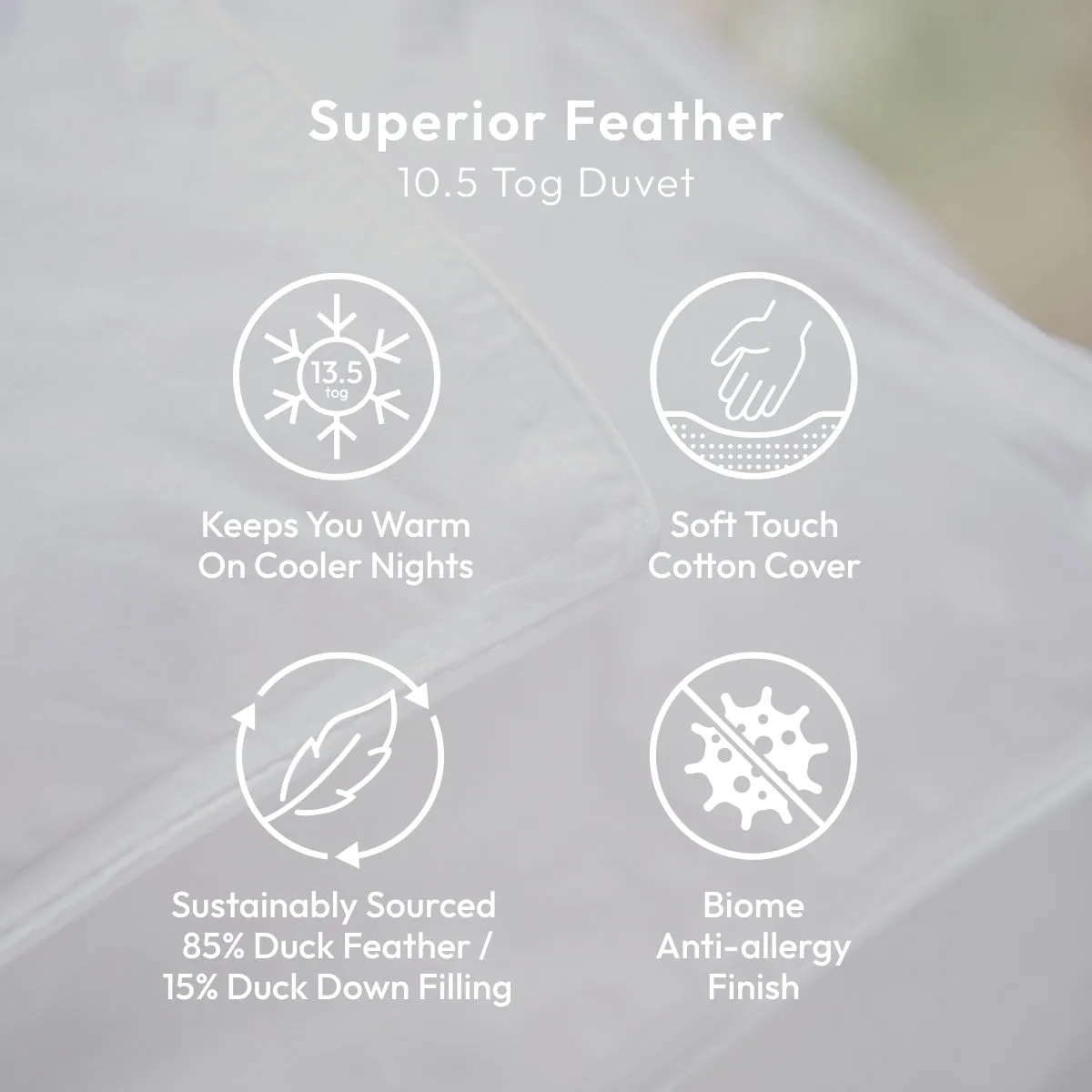 Superior Feather Duvet 13.5 Tog