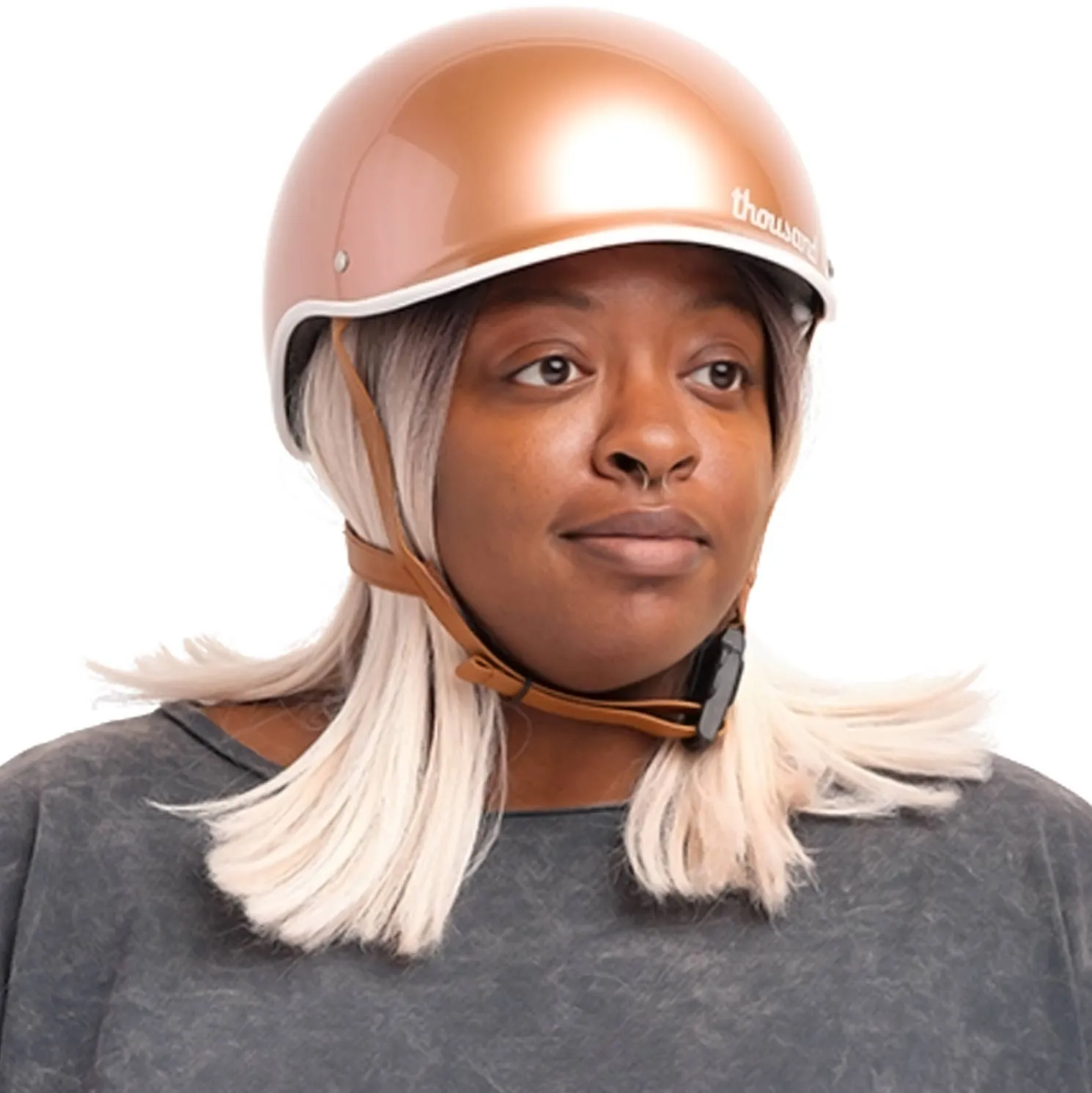 Thousand Rose Gold Bike Helmet