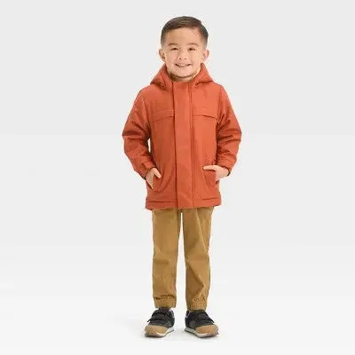 Toddler Solid Parka Jacket - Cat & Jack Brown 3T