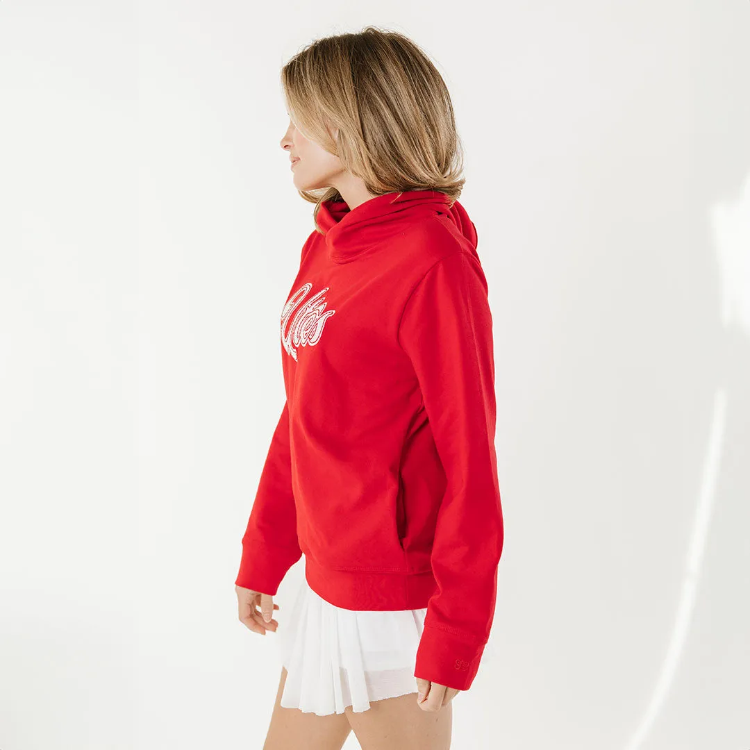 Utah Embroidered City Pullover, Crimson