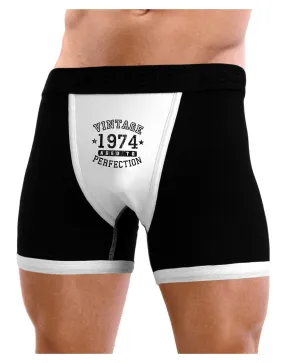 Vintage Birth Year 1974 Mens Boxer Brief Underwear