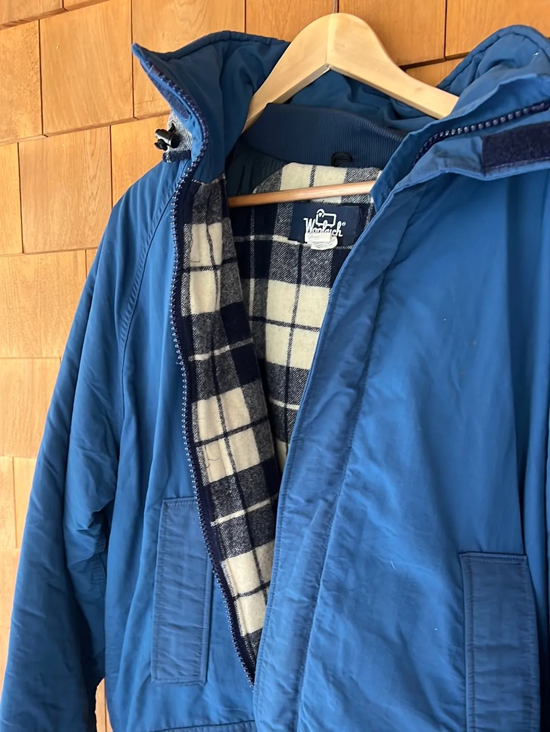 Vintage Woolrich Blanket Lined Parka - Navy Blue