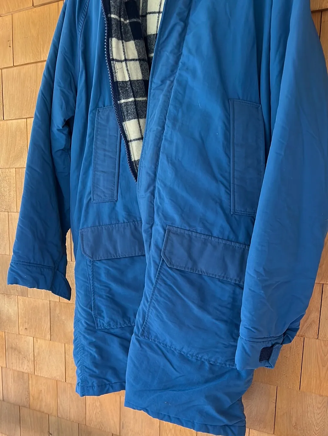 Vintage Woolrich Blanket Lined Parka - Navy Blue