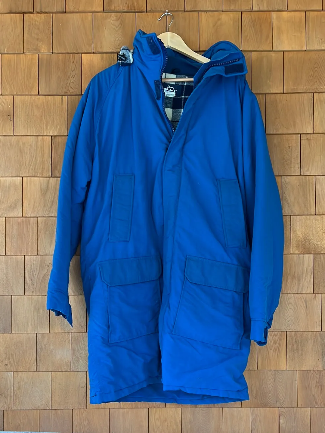 Vintage Woolrich Blanket Lined Parka - Navy Blue