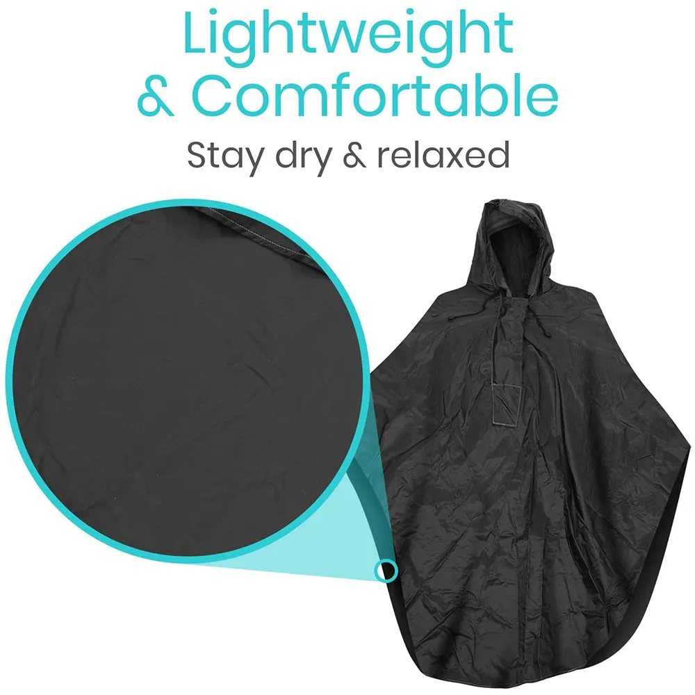 Vive Health Wheelchair Poncho - Black